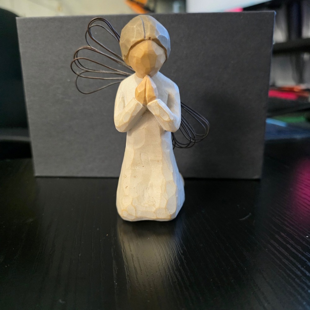Willow Tree Angel of Prayer Figurine Susan Lordi DEMDACO 1999‎ Kneeling Angel